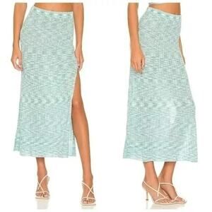 L*Space Light Blue Midi Skirt